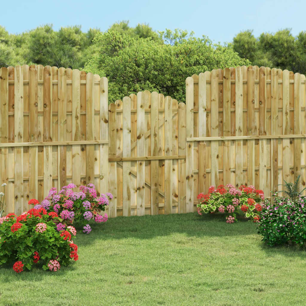 Zauntür Garten aus Holz | Gartentor 100x100 oder 100x150 cm