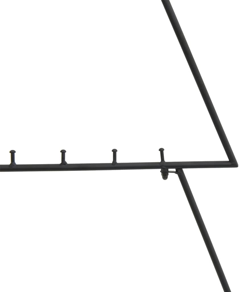 Metall-Weihnachtsbaum groß schwarz für aussen & innen | Tannenbaum Metall 125 cm | Stahl-Gestell draußen & drinnen