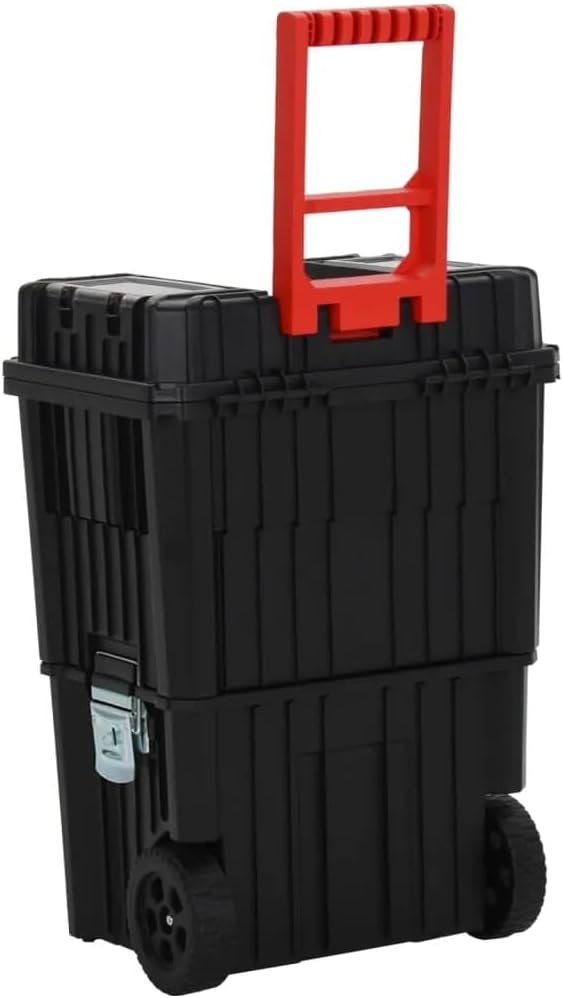 Werkzeugtrolley leer mit Rollen | Werkzeugkasten auf Rädern | Rollende Werkstatt