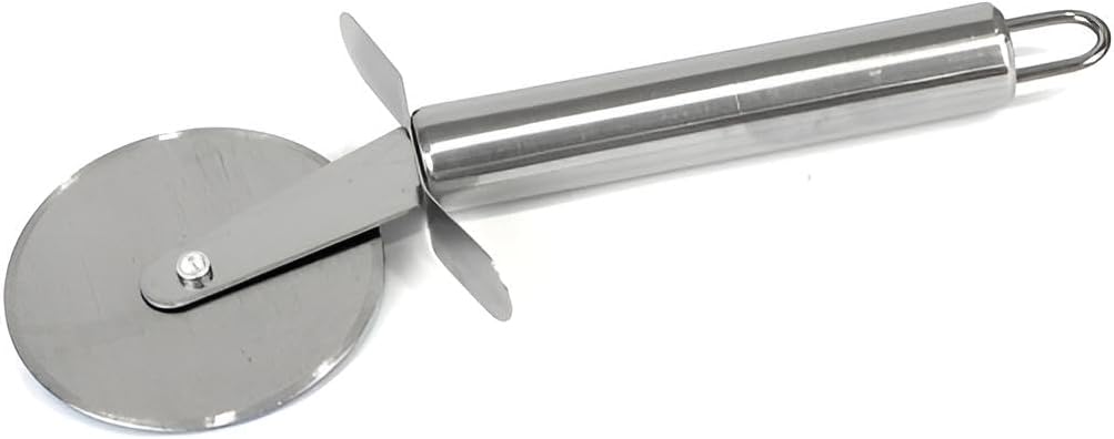 Pizzaschneider groß Edelstahl Set | 36 Stk Pizzaroller Gewerbe-Angebot | Pizza souverän servierfertig schneiden & teilen