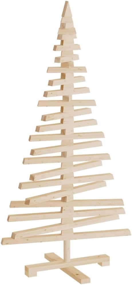 Weihnachtsbaum aus Holz groß modern | 120 cm Deko-Tannenbaum | Christbaum zum Stecken