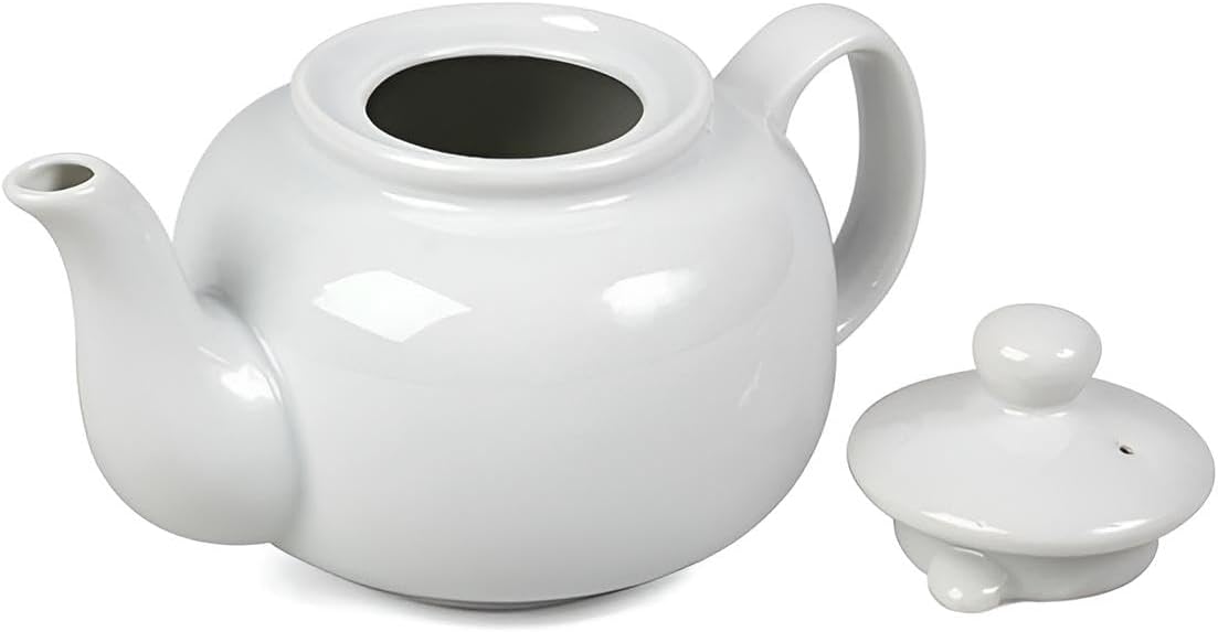 Premium Teekanne Porzellan bunt mit Teemütze 600 ml | Rosa-Kanne & Grüne Mütze oder umgekehrt (Rosa Kanne)