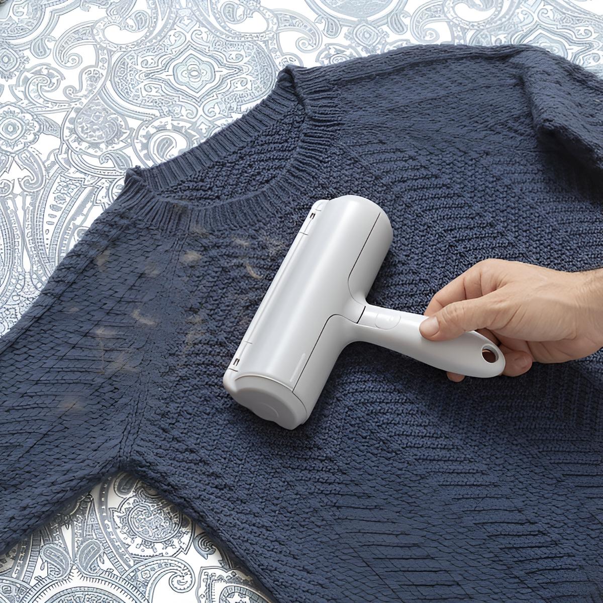 Tierhaarentferner Bürste Roller Fusselbürste für Kleidung | Wiederverwendbare Fusselrolle | Tierhaare, Katzenhaare, Hundehaare entfernen | Abwaschbar & wiederverwendbar | Lint Remover Without Battery