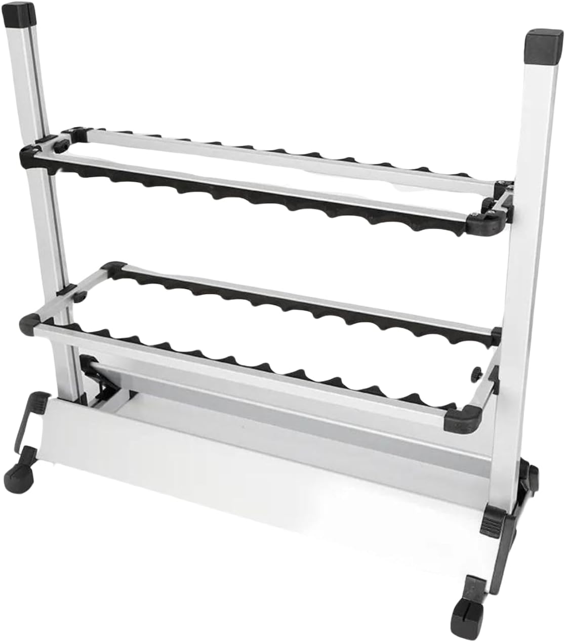 Rutenständer Angeln für Boden | Bis zu 24 Ruten | Angelrutenständer aus Aluminium