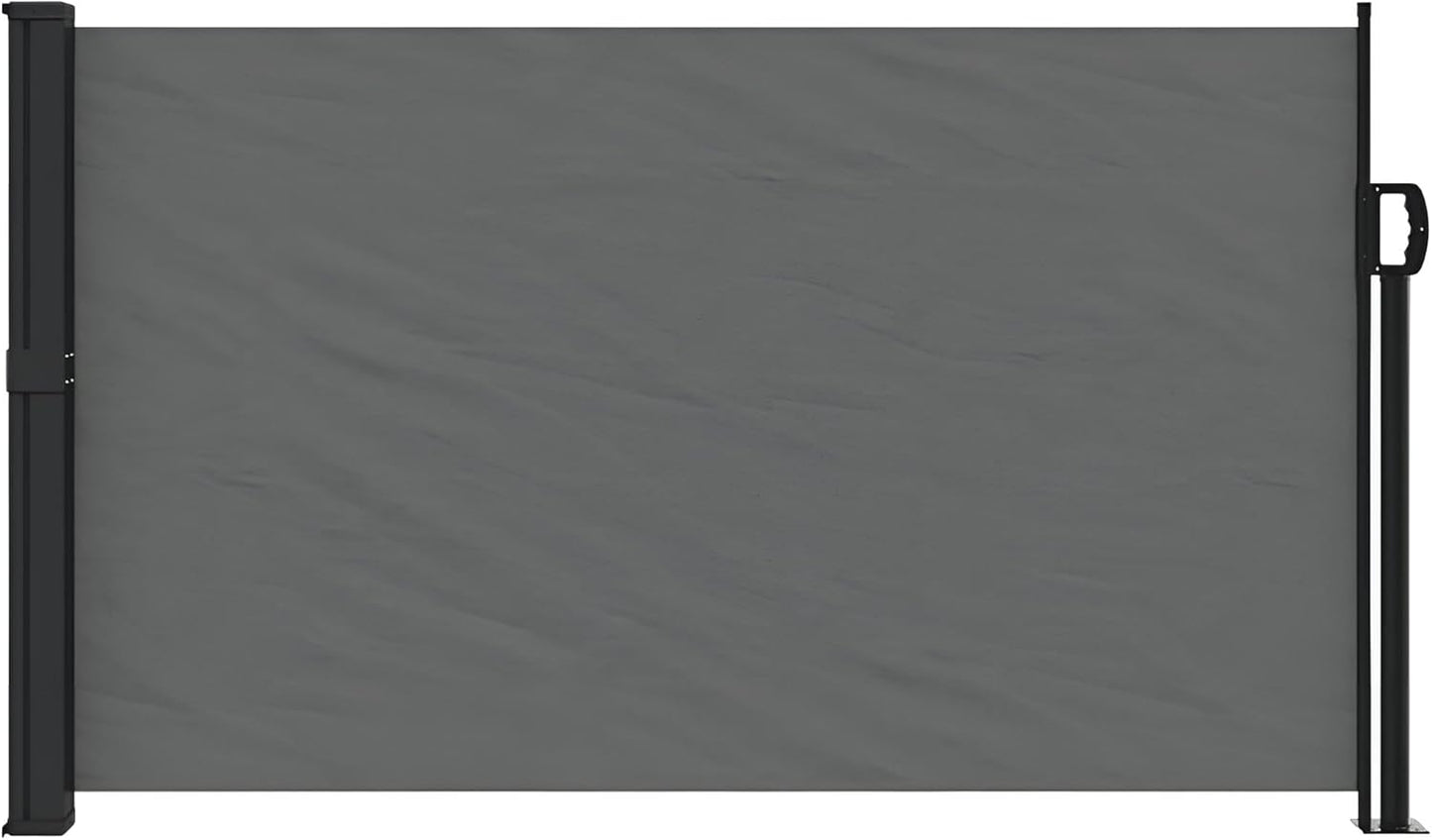 Premium Seitenmarkise ausziehbar 200x300, 180x300, 160x300, 140x300, 120x300, 100x300 | Sichtschutz Balkon, Terrasse, Garten | Sonnenschutz, Windschutz, Seitenrollo Anthrazit (Anthrazit, 120x300)