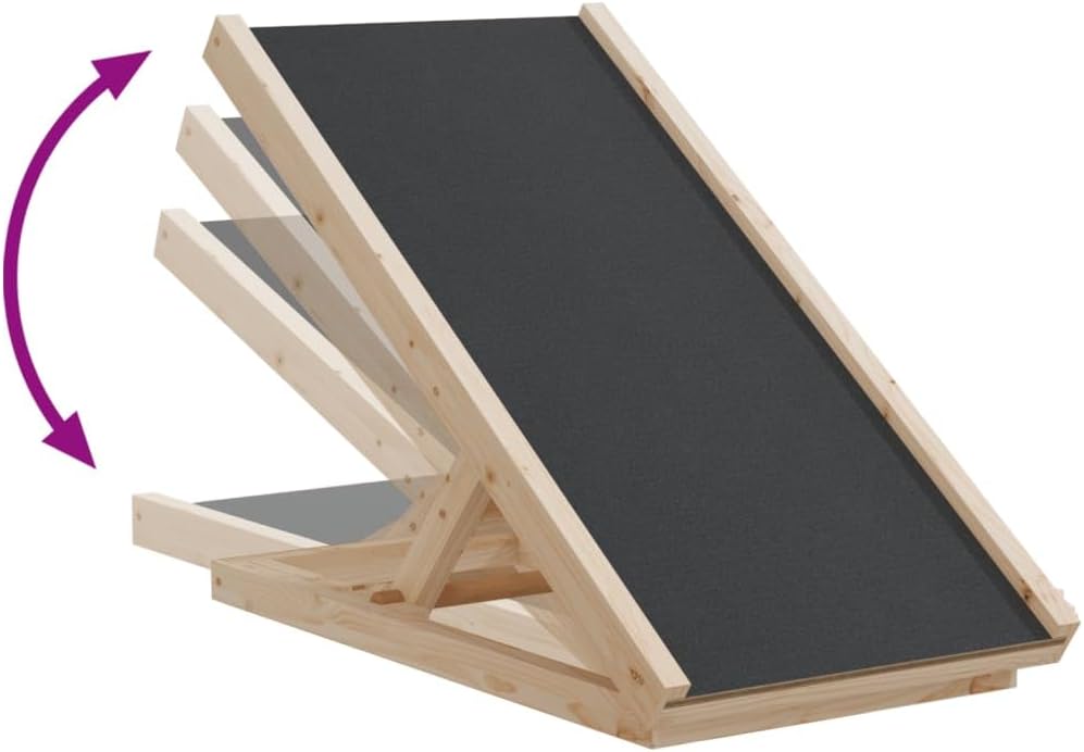 Hunderampe für Sofa, Bett & Auto | Kleine & große Hunde bis 40 kg | Hundetreppe höhenverstellbar auf bis zu 45 cm | Einstiegshilfe faltbar