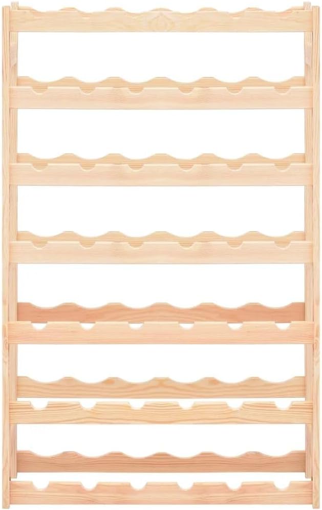 Flaschenregal Holz schmal | Weinschrank & Weinregal für 42 Flaschen | Sichere Wand-Montage