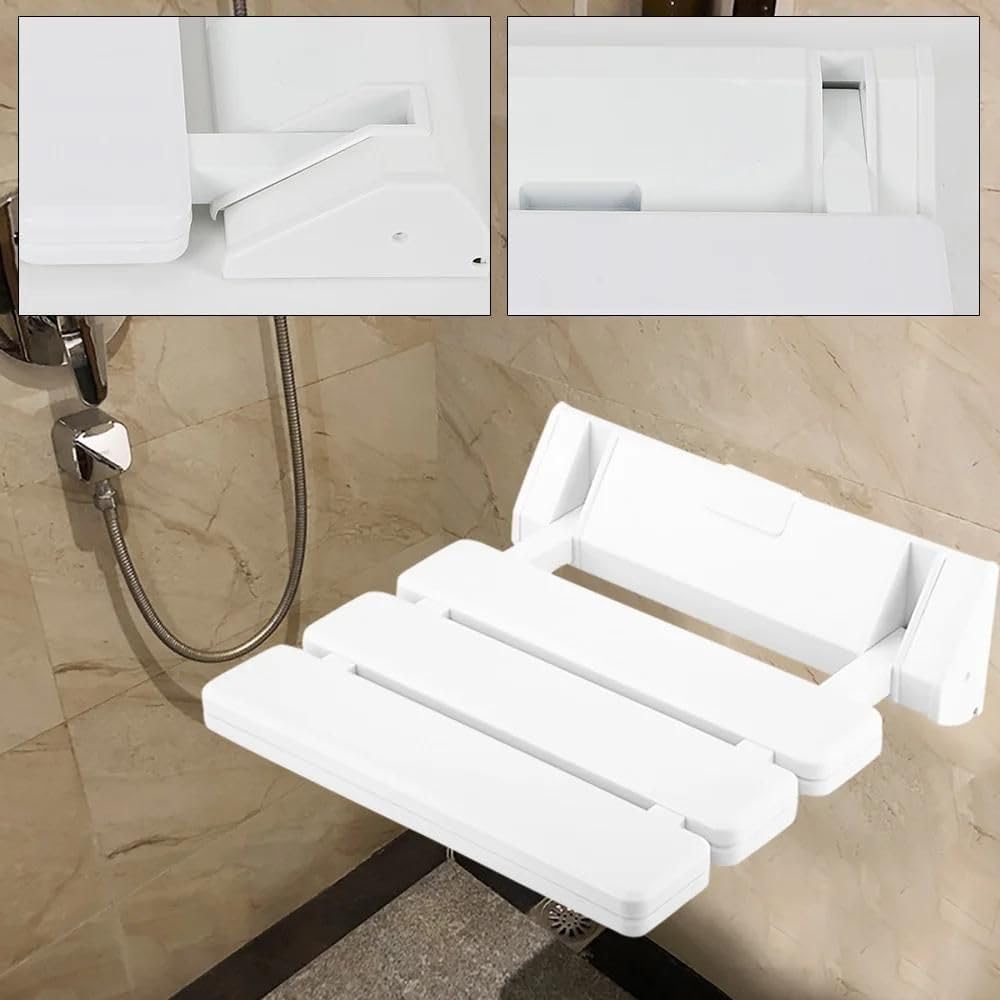 Duschbrett für Dusche 130 kg | Klappbares Sitzbrett zur Wandmontage