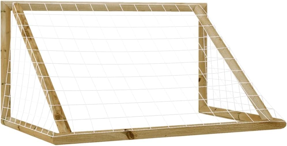 Fußballtor Garten für Kinder inkl. Tornetz | Besonders stabiles Holz | 160 cm breit, 80 cm hoch