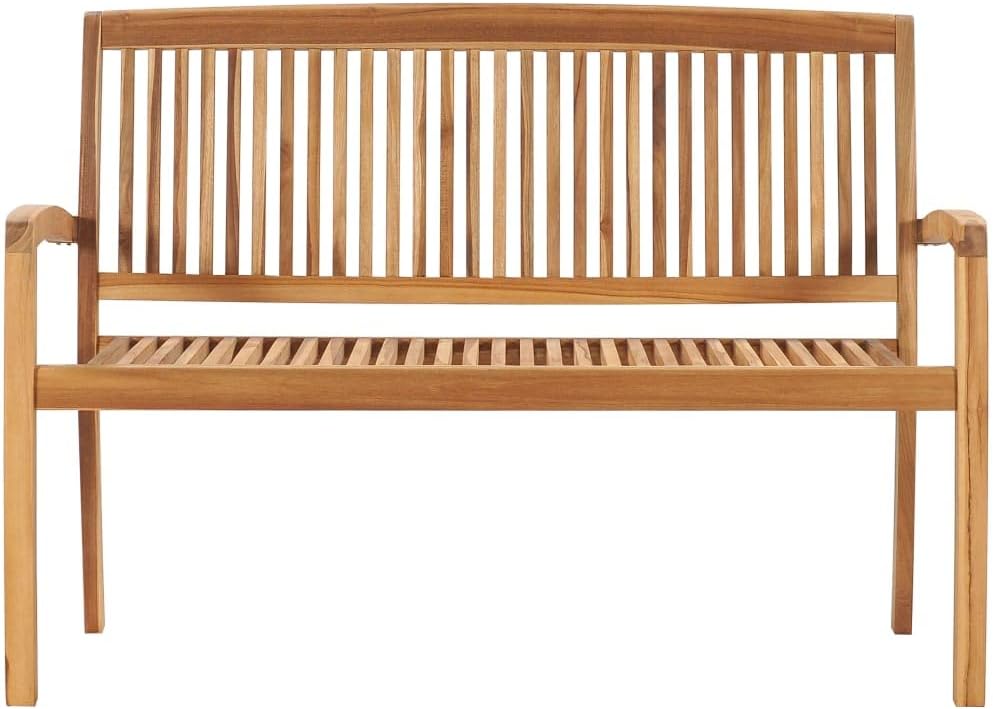 Premium Gartenbank Holzbank 2-Sitzer oder 3-Sitzer | Parkbank & Holzbank Outdoor für 2 oder 3 Personen | Bank Holz wetterfest (2-Sitzer)