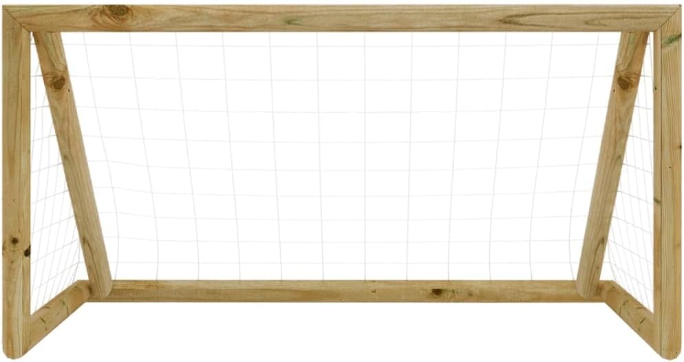Fußballtor Garten für Kinder inkl. Tornetz | Besonders stabiles Holz | 160 cm breit, 80 cm hoch