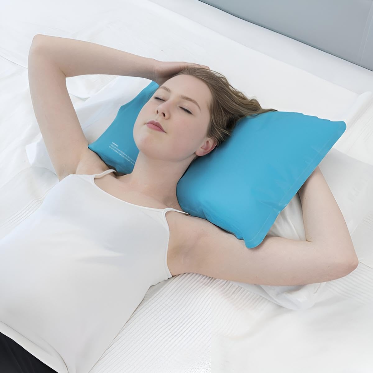Premium Kühlkissen zum Schlafen 52x35 cm | Kühlkissen für Nacken, Knie, Oberschenkel, Waden, Füße | Kältekompresse groß & wiederverwendbar | Kühlpad XXL