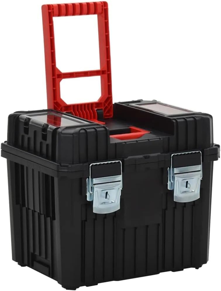 Werkzeugtrolley leer mit Rollen | Werkzeugkasten auf Rädern | Rollende Werkstatt