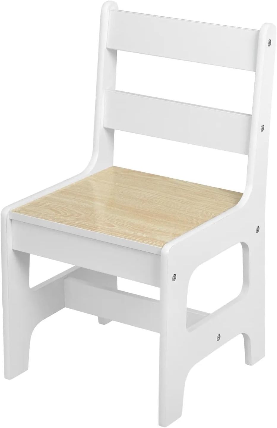 Kinderzimmer Möbel Set aus Tisch und 2 Stühlen | Kindermöbel Kinderzimmer Sitzgruppe in Weiß
