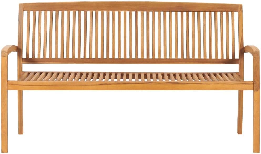 Premium Gartenbank Holzbank 2-Sitzer oder 3-Sitzer | Parkbank & Holzbank Outdoor für 2 oder 3 Personen | Bank Holz wetterfest (3-Sitzer)