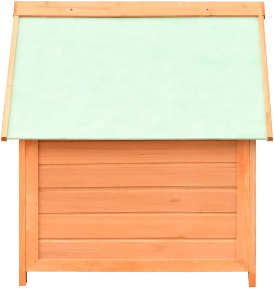 Hundehütte Outdoor Holz | Für kleine & mittelgroße Hunde | Holzhütte Garten draußen