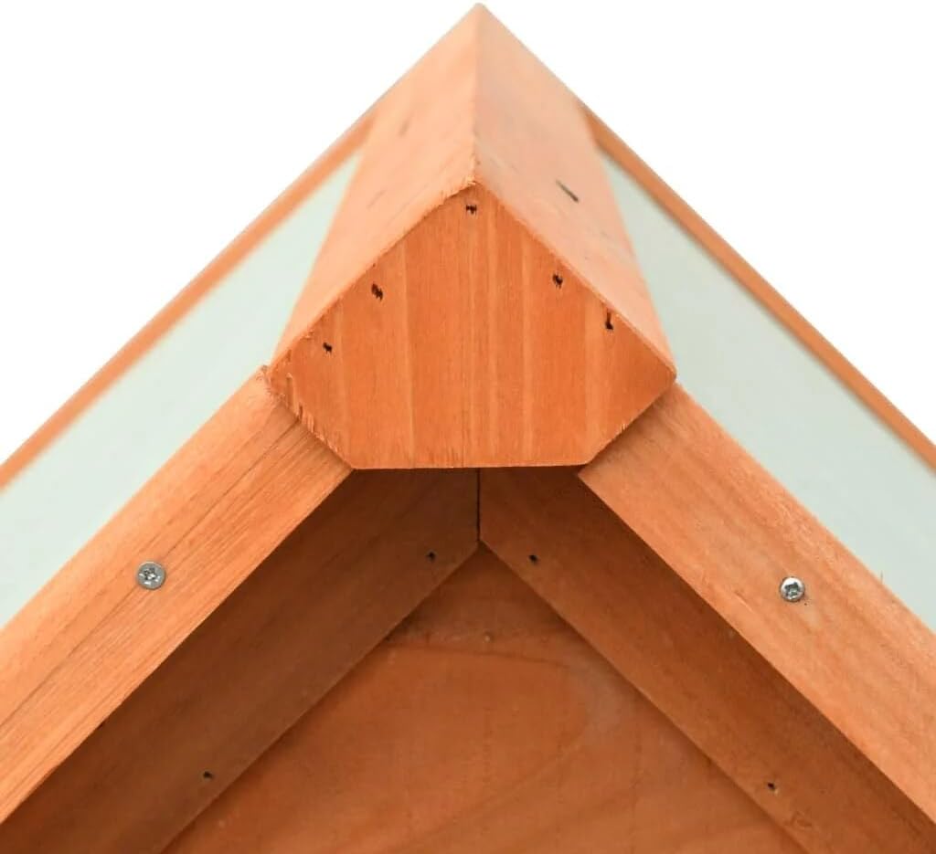 Hundehütte Outdoor Holz | Für kleine & mittelgroße Hunde | Holzhütte Garten draußen