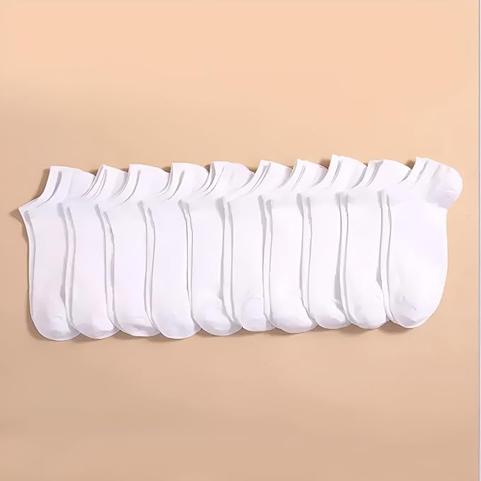 10 Paar Sneaker Socken in Schwarz oder Weiß | Füßlinge Größe 39-44 | Sneakersocken für Damen & Herren | Sportsocken & Laufsocken (Schwarz, DE/NL/SE/PL, Numerisch, 39, 44, Regular, Kurz)
