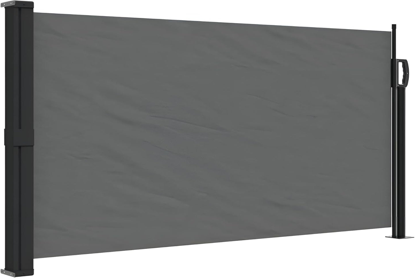 Premium Seitenmarkise ausziehbar 200x300, 180x300, 160x300, 140x300, 120x300, 100x300 | Sichtschutz Balkon, Terrasse, Garten | Sonnenschutz, Windschutz, Seitenrollo Anthrazit (Anthrazit, 100x300)