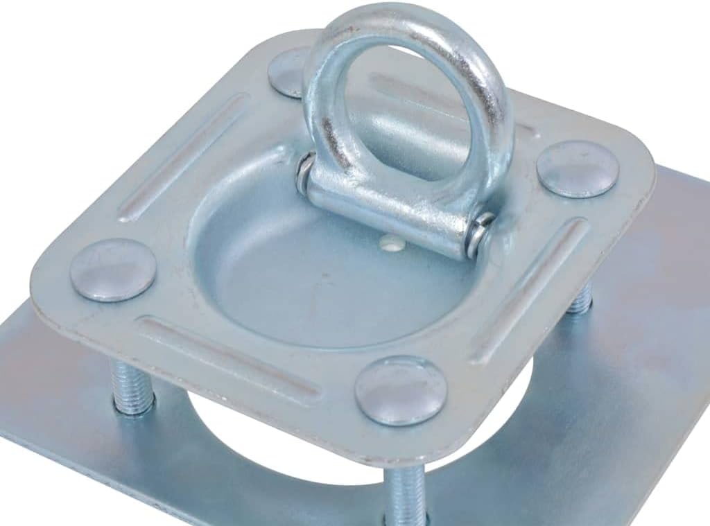Premium Anhänger Zurrösen zum Nachrüsten mit Gegenplatte | 6 Stück M8 2000 kg Belastung