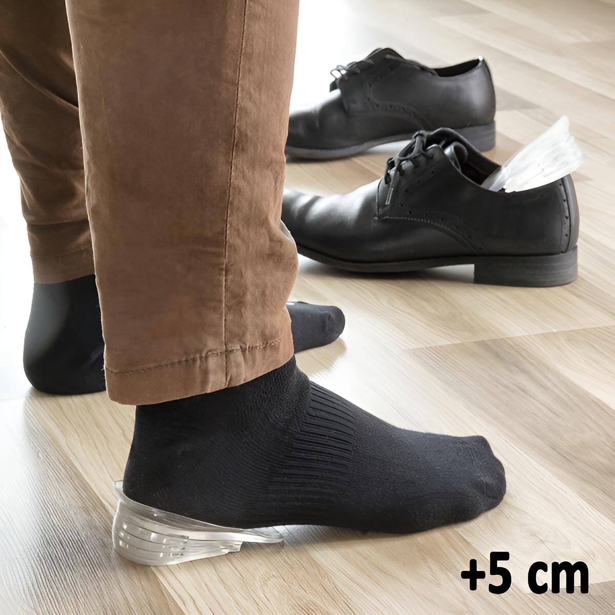 Premium Einlegesohlen Herren & Damen (Unisex) zum größer machen | 10 Stück größer machende Sohlen Ferse | Anti-Schweiß & Anti-Rutsch | Schuheinlagen um größer zu sein | Größer wirken & werden