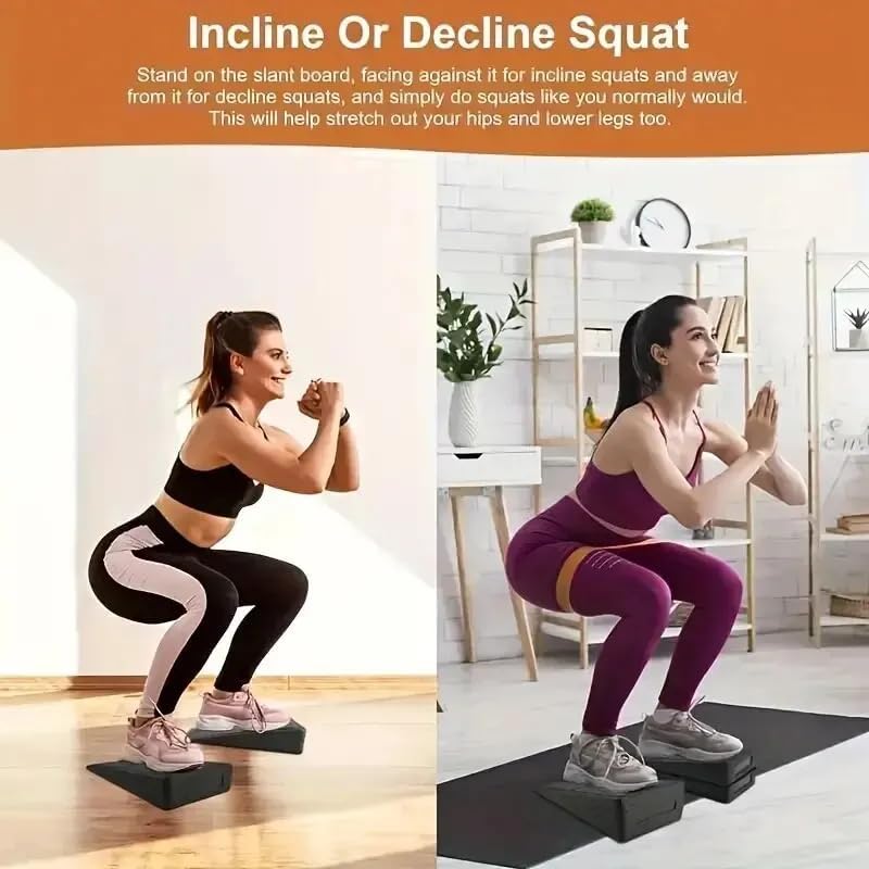 Wadendehner 3-teilig für Yoga, Kraftsport, Dehnen nach dem Laufen | Alltagshilfe Knie | Wadenstrecker Keil | Knie-Keil & Schmerz-Retter