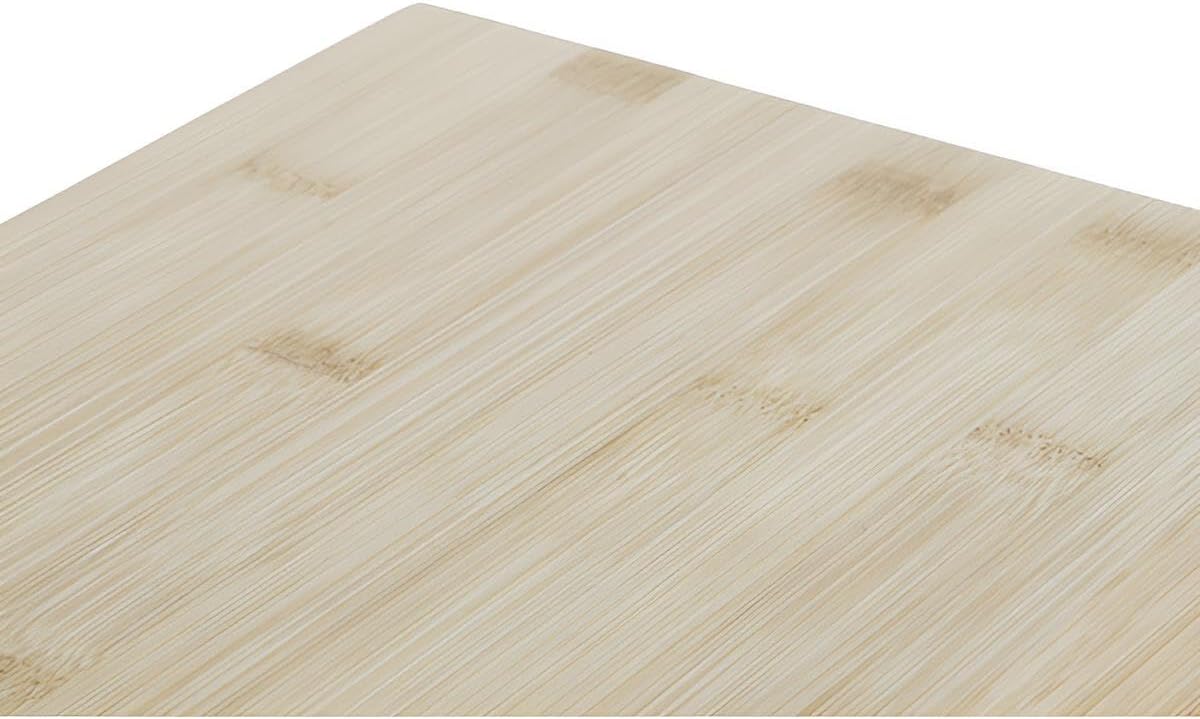 Premium Schneidebrett Holz mit Auffangschale | Bambus-Brett mit Auffangbehälter für die Küche | Holzbrett mit Edelstahl-Schale
