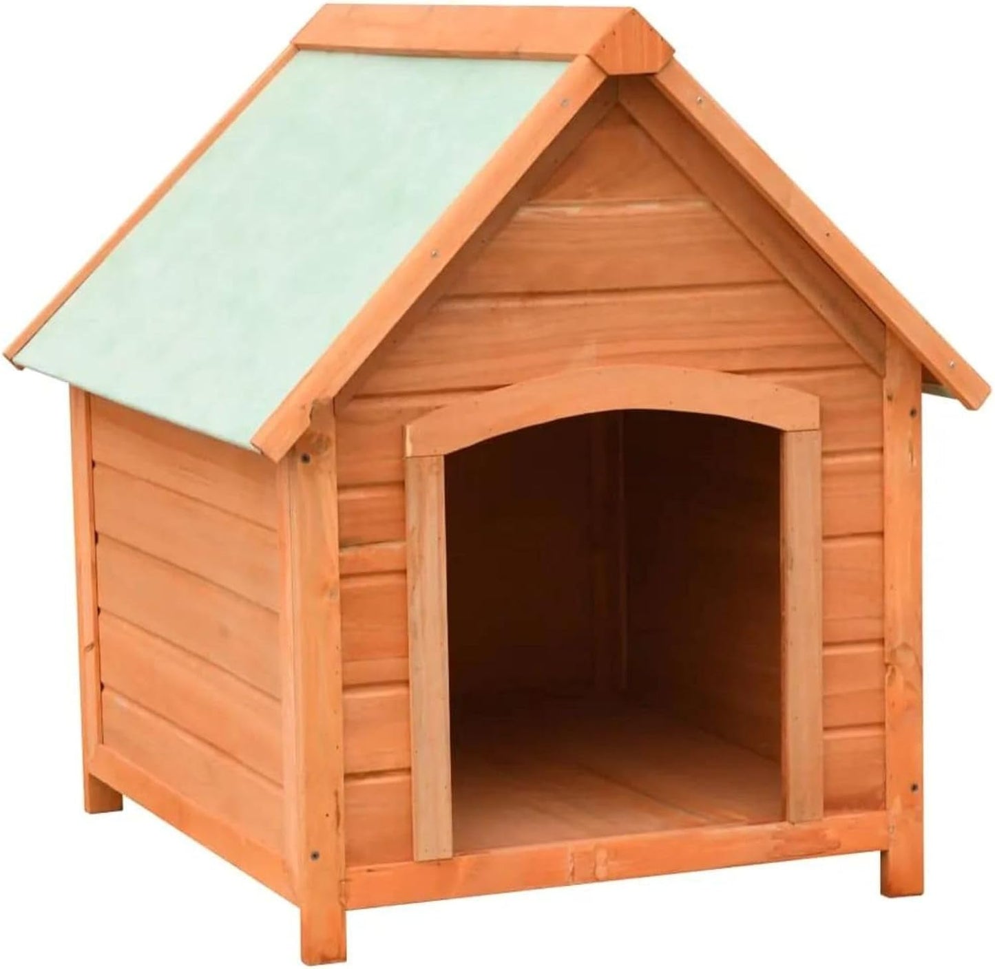 Hundehütte Outdoor Holz | Für kleine & mittelgroße Hunde | Holzhütte Garten draußen