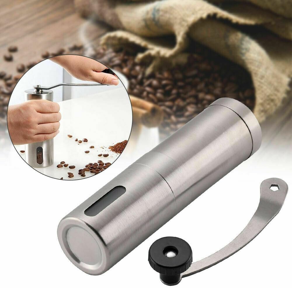 Premium Kaffeemühle manuell mit Keramikmahlwerk | Handkaffeemühle für Espresso, Filterkaffee, French Press & mehr | Auch als Gewürz- und Pfeffermühle verwendbar