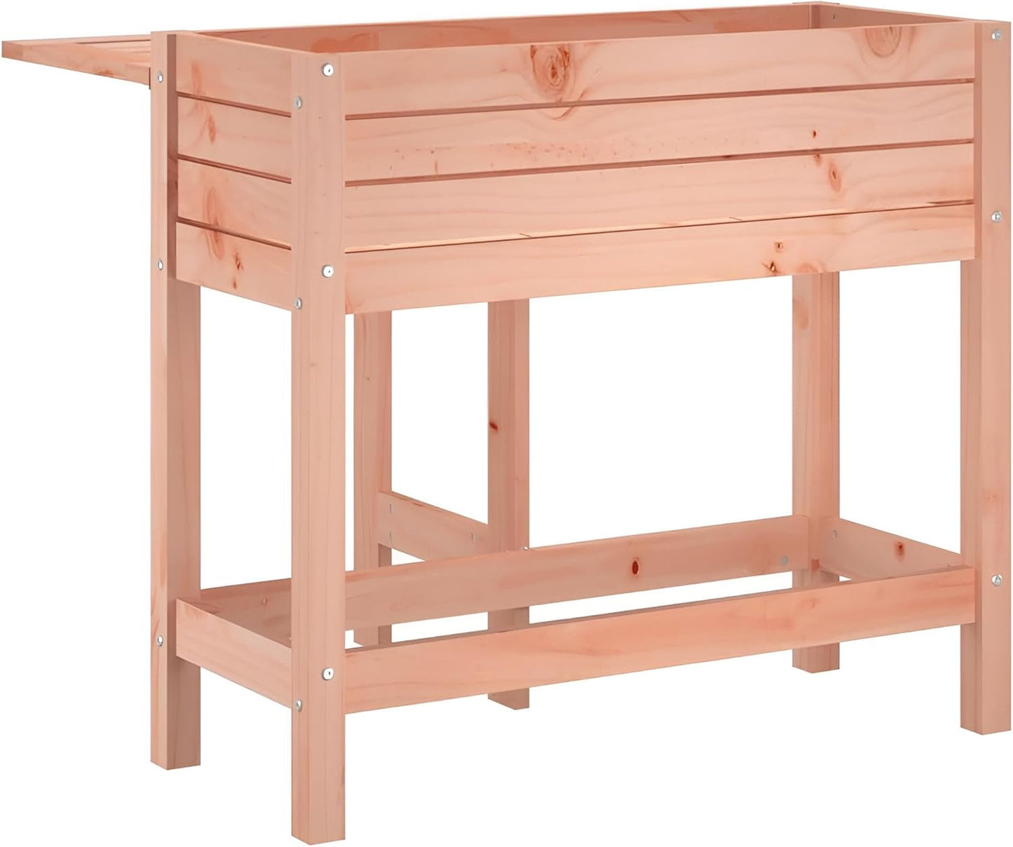 Pflanzkasten Holz Outdoor mit klappbarem Tisch | Hochbeet für Balkon, Terrasse und Co. | Robuster & nachhaltiger Blumenkasten