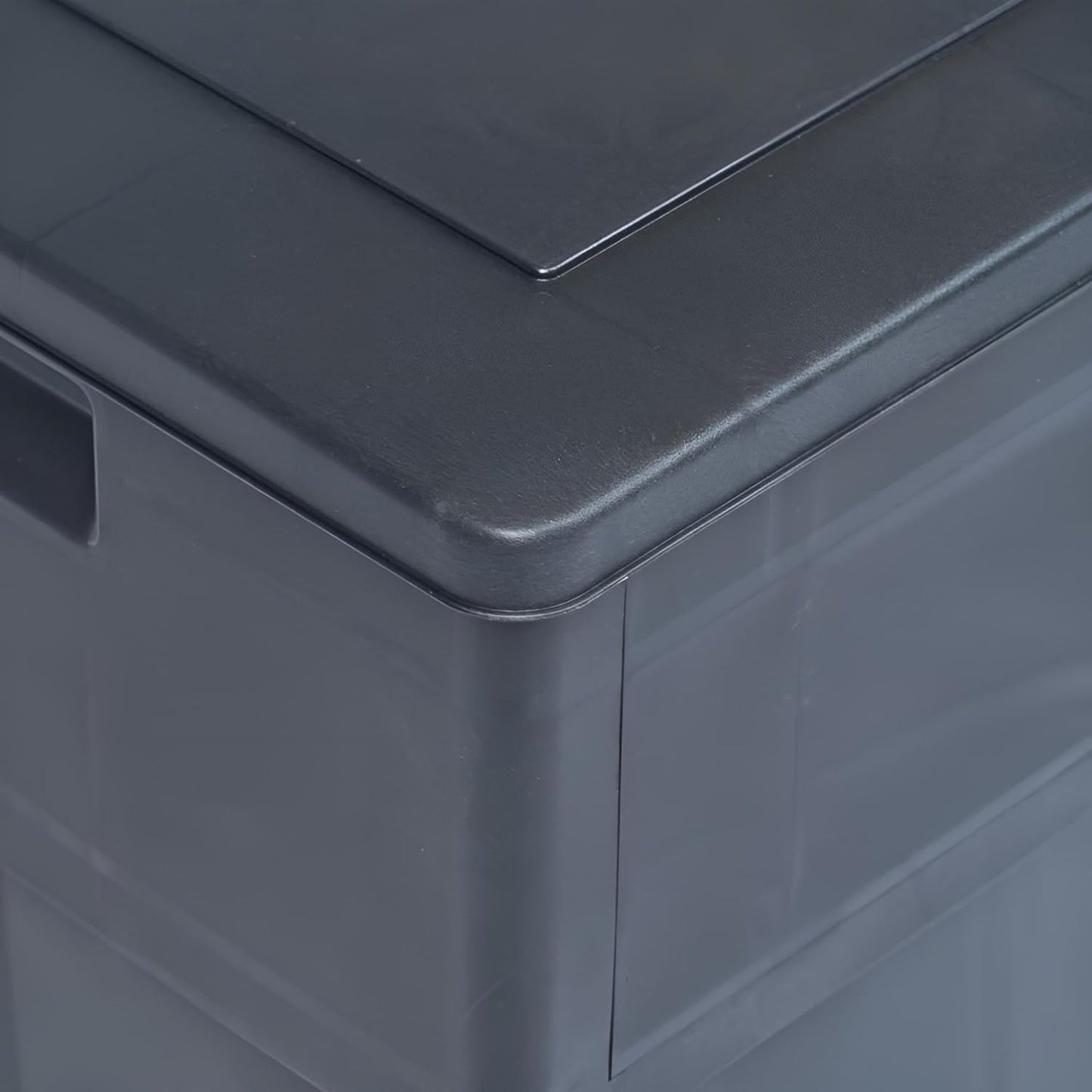 Premium Aufbewahrungsbox Garten wetterfest mit Deckel | Gartenbox wasserdicht & abschließbar | Auflagenbox 320l | XXL Kunststoff-Box mit Holz-Optik