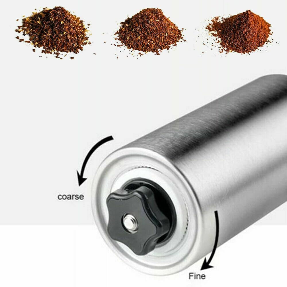 Premium Kaffeemühle manuell mit Keramikmahlwerk | Handkaffeemühle für Espresso, Filterkaffee, French Press & mehr | Auch als Gewürz- und Pfeffermühle verwendbar