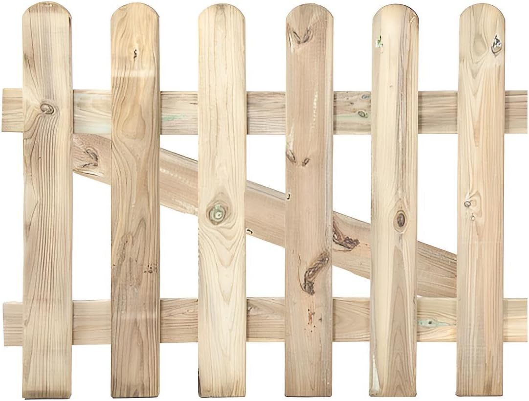 Zauntür Garten aus Holz | Gartentor 80x180 cm | Zauntor, Holztor, Flügeltor, Einfriedung
