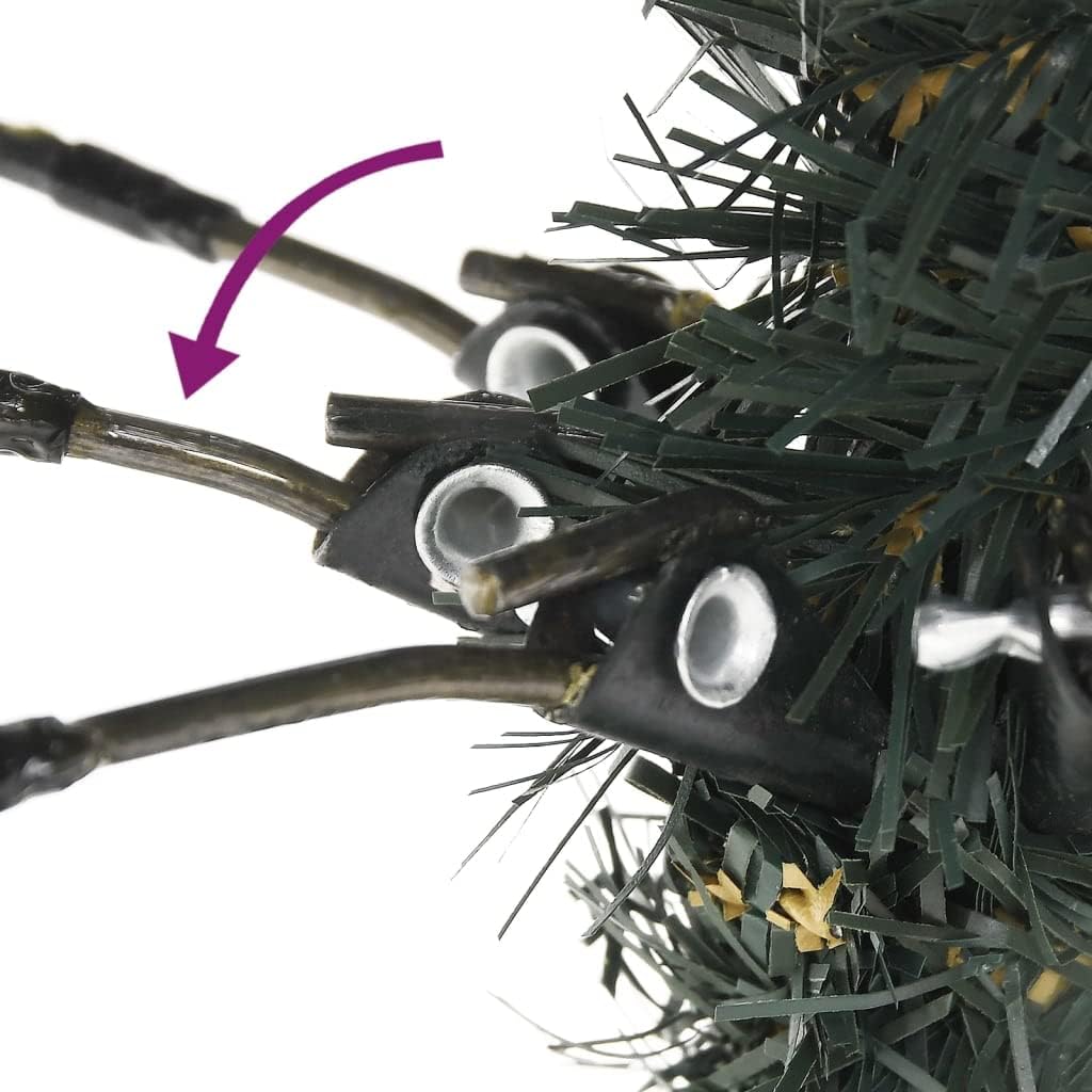 Weihnachtsbaum künstlich 120 cm mit Zapfen, Beeren & Schnne | Künstlicher Tannenbaum & Christbaum Classic Natur-Stil beschneit