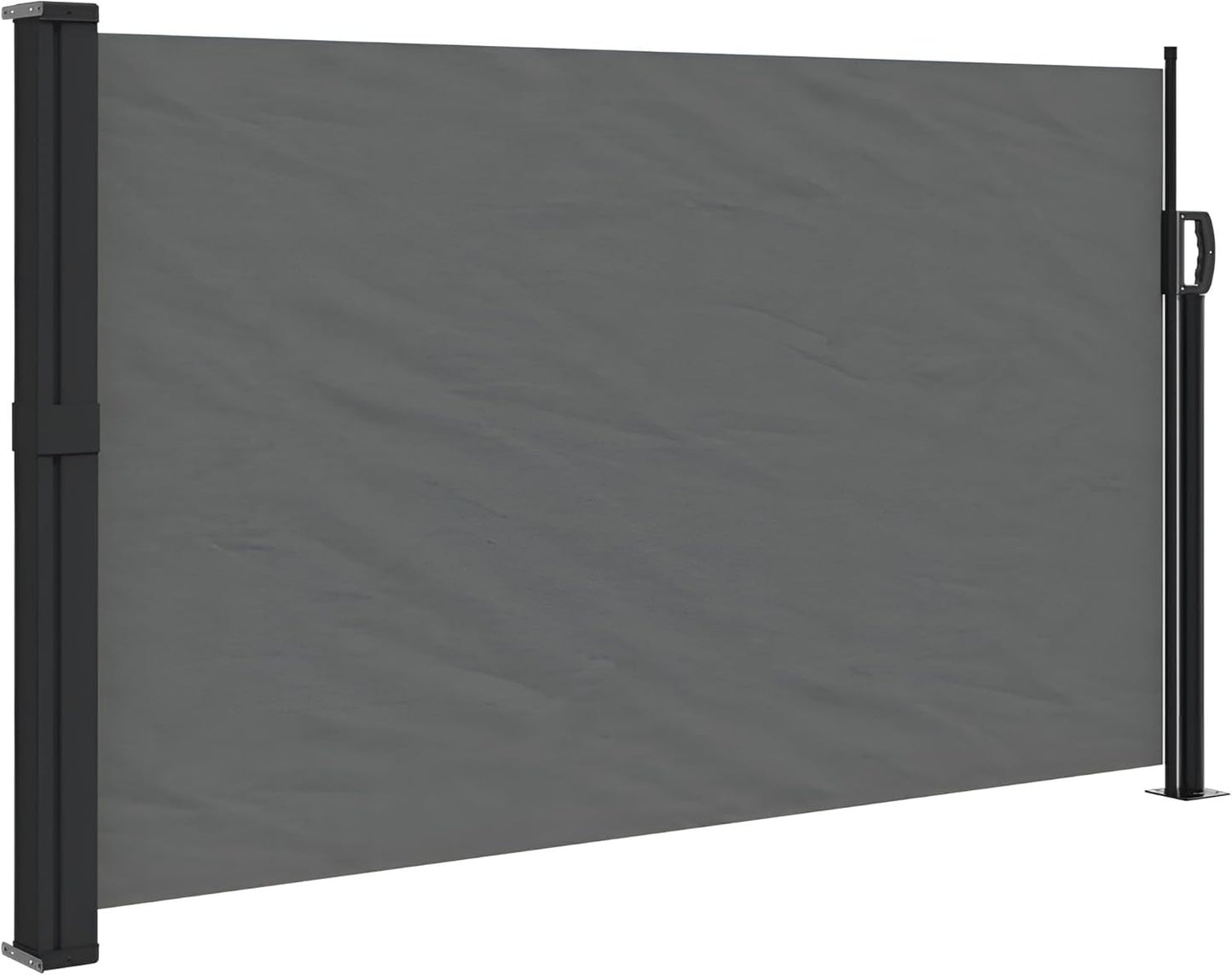 Premium Seitenmarkise ausziehbar 200x300, 180x300, 160x300, 140x300, 120x300, 100x300 | Sichtschutz Balkon, Terrasse, Garten | Sonnenschutz, Windschutz, Seitenrollo Anthrazit (Anthrazit, 120x300)