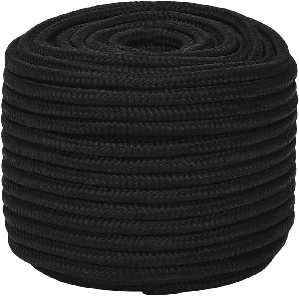 Premium Polyester Seil 12mm 50m | Flechtseil, Arbeitsseil, Outdoor-Seil, Militär Ausrüstung, Bondage Fessel