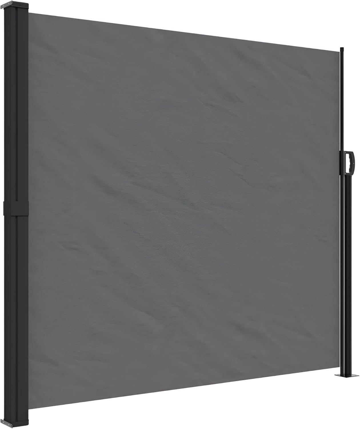 Premium Seitenmarkise ausziehbar 200x300, 180x300, 160x300, 140x300, 120x300, 100x300 | Sichtschutz Balkon, Terrasse, Garten | Sonnenschutz, Windschutz, Seitenrollo Anthrazit (Anthrazit, 180x300)