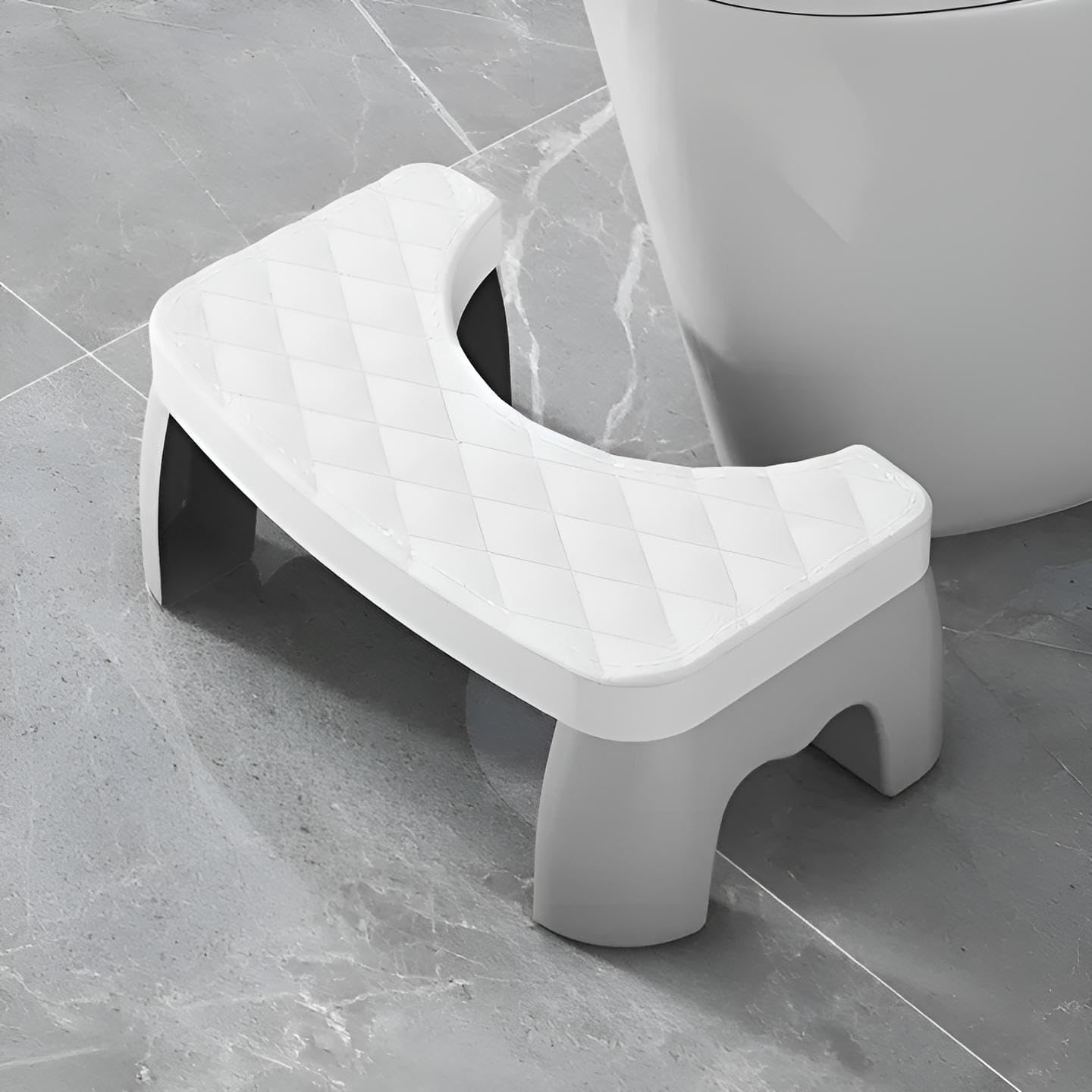 Toilettenhocker Erwachsene klappbar Weiß | Klohocker, Toiletten Hocker, WC Hocker Toilette, Tritthocker
