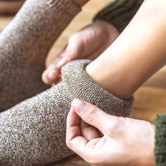Premium Merino Socken Herren & Damen | Wintersocken 5 Paare Gr. 38-45 | Socken aus Merinowolle bis -30 Grad | Extra warme Thermosocken (Schwarz-Grau, Merino)