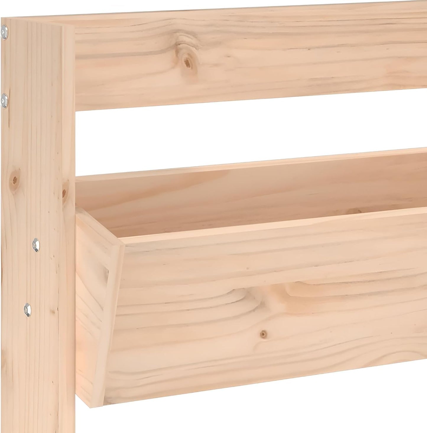 Pflanzenregal indoor & outdoor wetterfest | Pflanzpyramide und Pflanzkübel Holz für Wand mit 3 Etagen | 3x Blumentopf mit Gestell innen & außen | Pflanzkasten & Pflanzgefäß drinnen sowie draußen