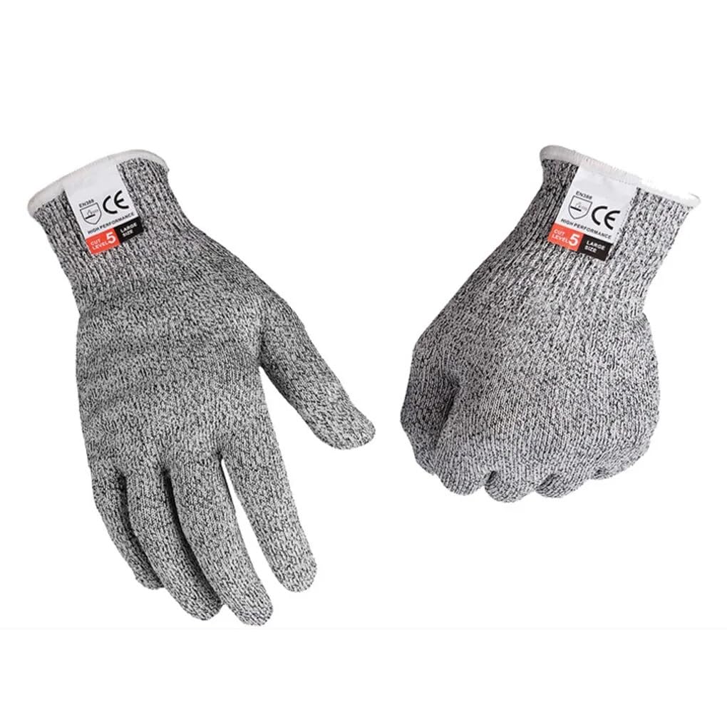 Hochwertige Schnittschutzhandschuhe Herren, Damen, Kinder | Schnittfeste Handschuhe Küche aus HPPE | Lebensmittelecht & waschbar | EN388 (Größe M)