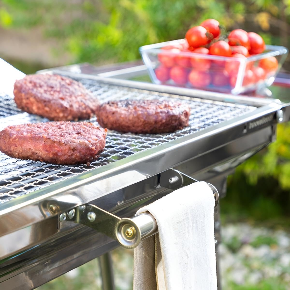 Premium Holzkohlegrill Edelstahl tragbar | Innovativer BBQ Grill für Garten, Camping & mehr | Campinggrill klappbar & portabel