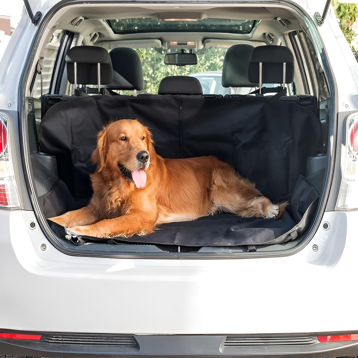 Autositz Schutz Hund Rücksitz | Autoschondecke Rückbank hinten | Auto Hundedecke Rücksitzbank | Hundeschutzdecke Polyester