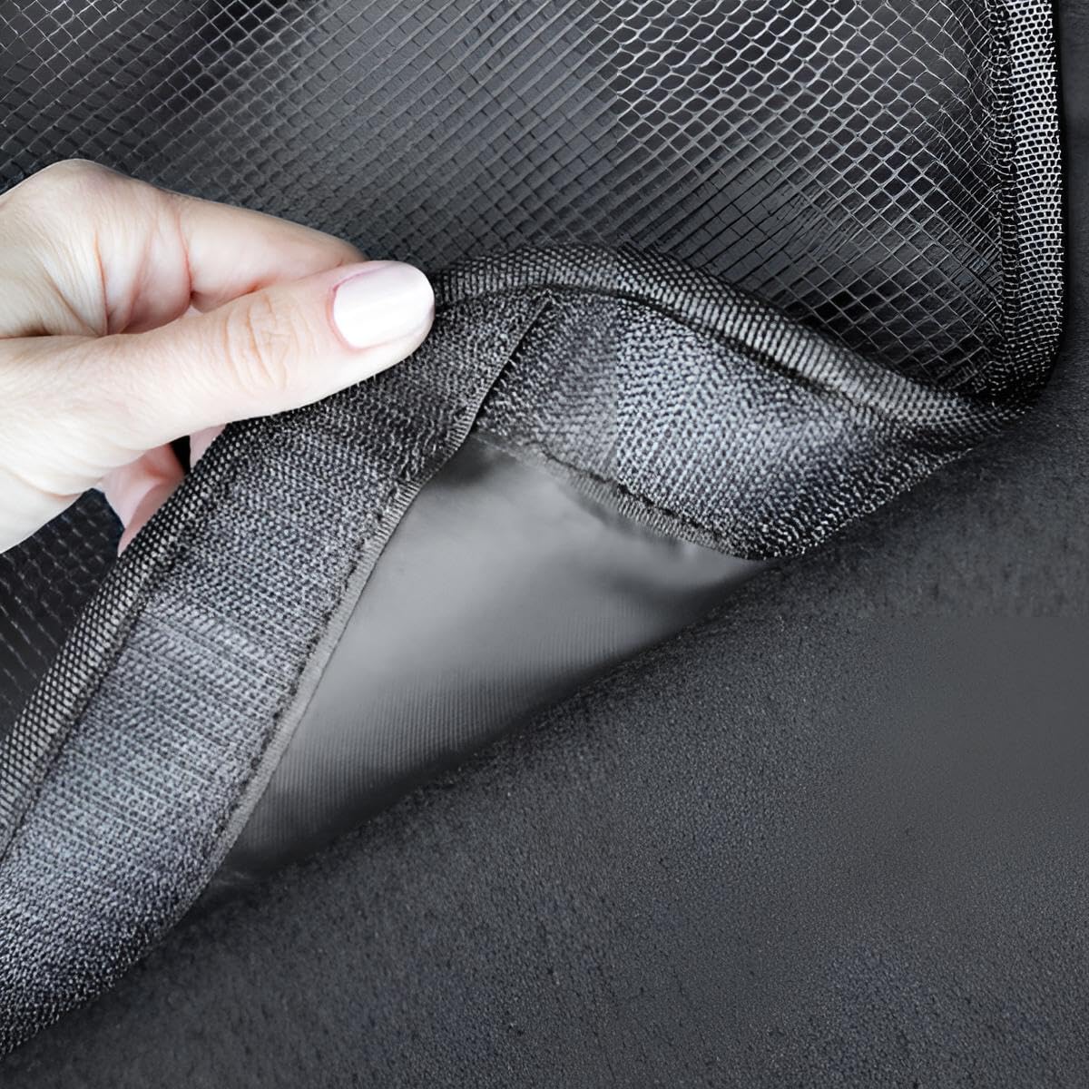 Auto Kofferraum Organizer Klett & Riemen | Kofferraumtasche mit 8 Fächern & doppeltem Halt | Autotasche wasserfest zur übersichtlichen Aufbewahrung