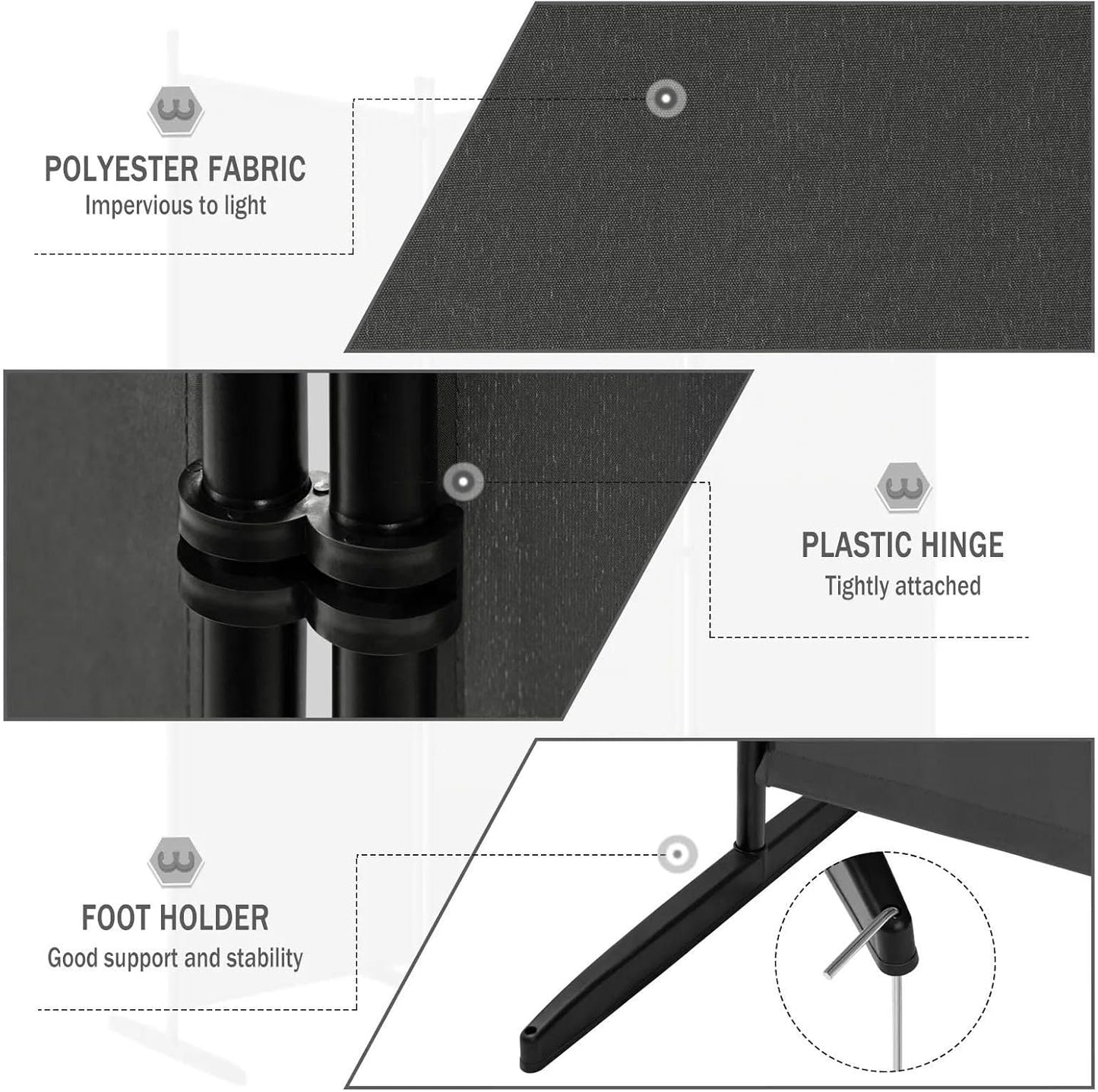 Raumteiler stehend modern | Trennwand Paravent | Raumtrenner | Spanische Wand für innen & außen