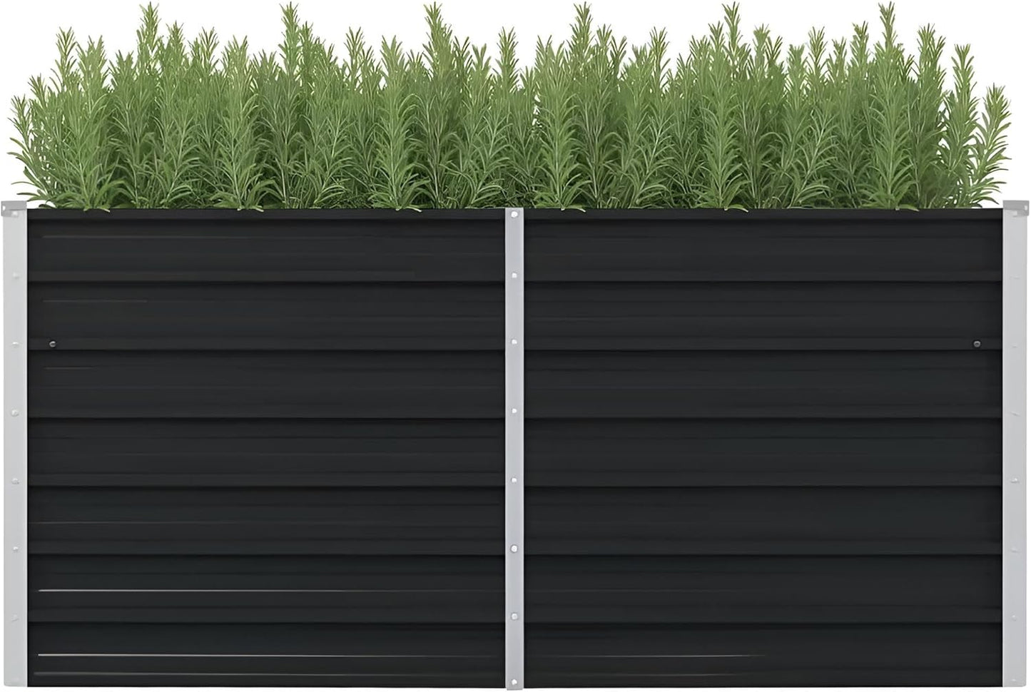 Premium Hochbeet Metall Anthrazit 160 cm | Perfekt geeignet für Garten, Balkon, Terrasse & darüber hinaus | Verzinkter Stahl 160x80x77 cm