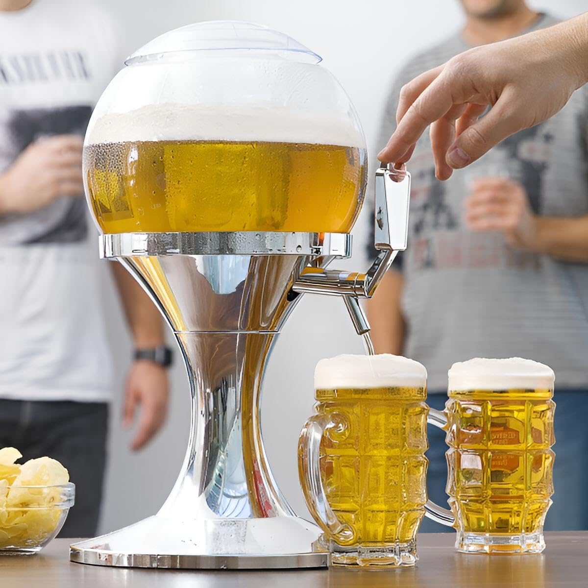 Mini Zapfanlage Bier | Silvester, Fußball, Geburtstag, Party Idee Tischdeko ausgefallen | Trinkspiel mobil
