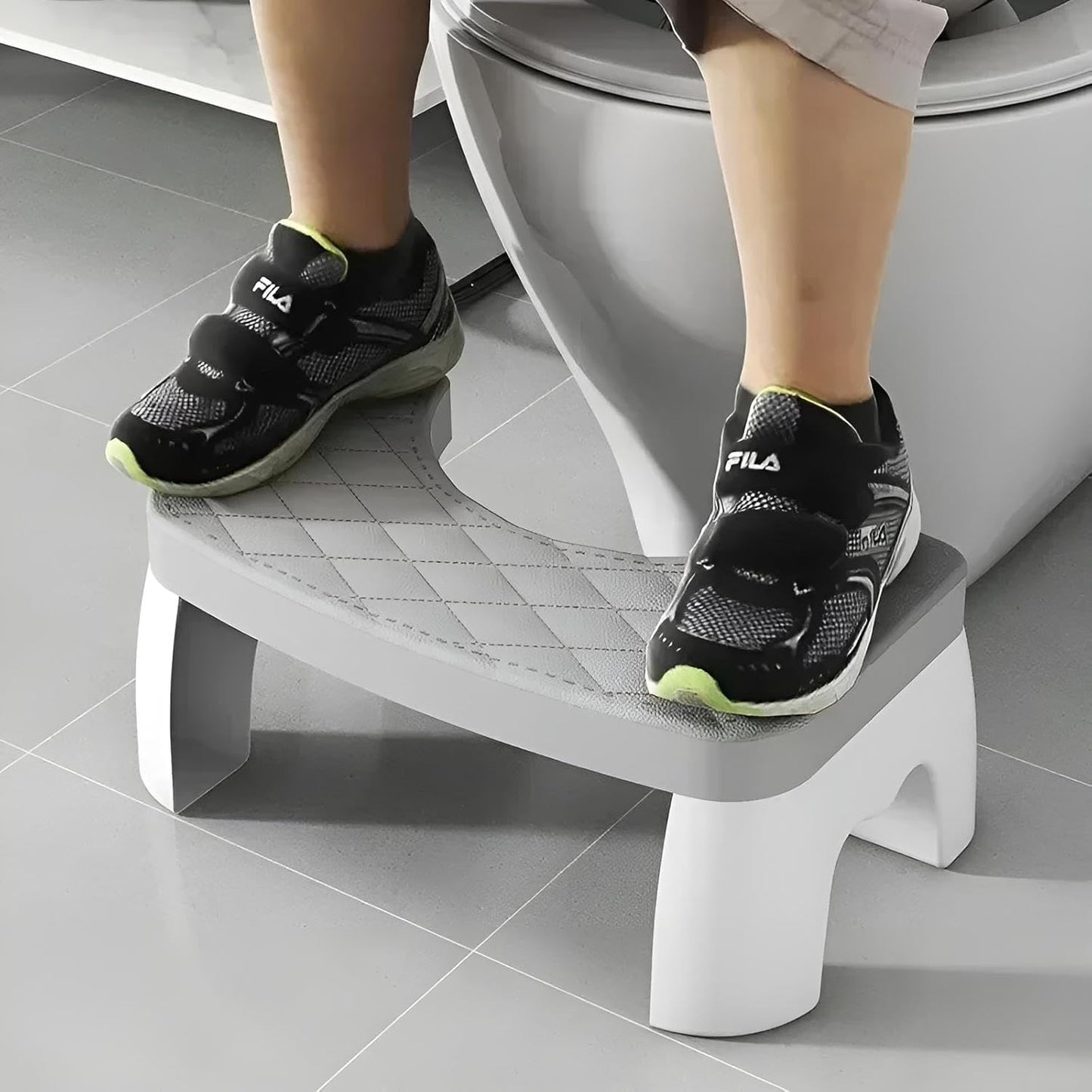 Toilettenhocker Erwachsene klappbar Weiß | Klohocker, Toiletten Hocker, WC Hocker Toilette, Tritthocker