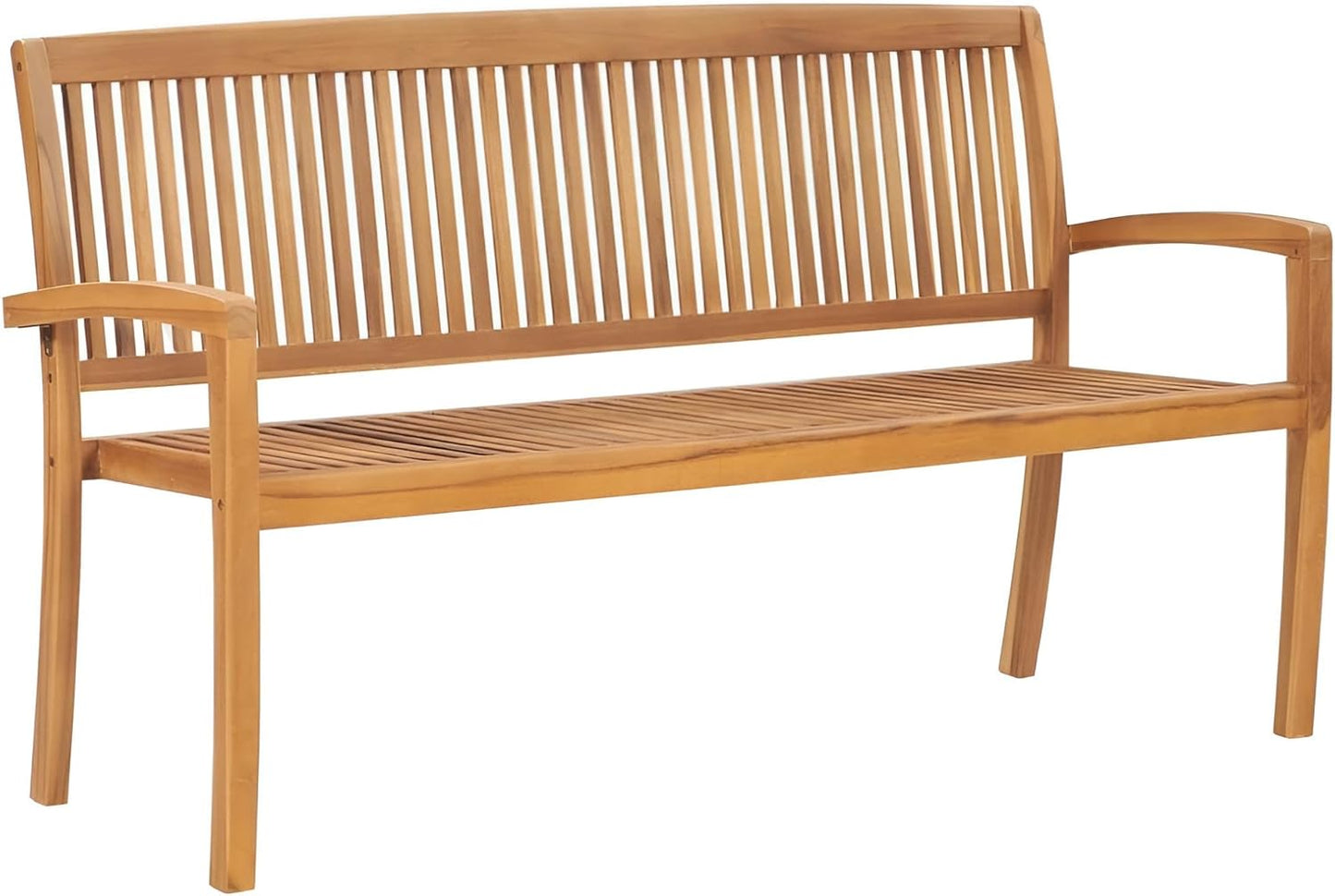 Premium Gartenbank Holzbank 2-Sitzer oder 3-Sitzer | Parkbank & Holzbank Outdoor für 2 oder 3 Personen | Bank Holz wetterfest (3-Sitzer)
