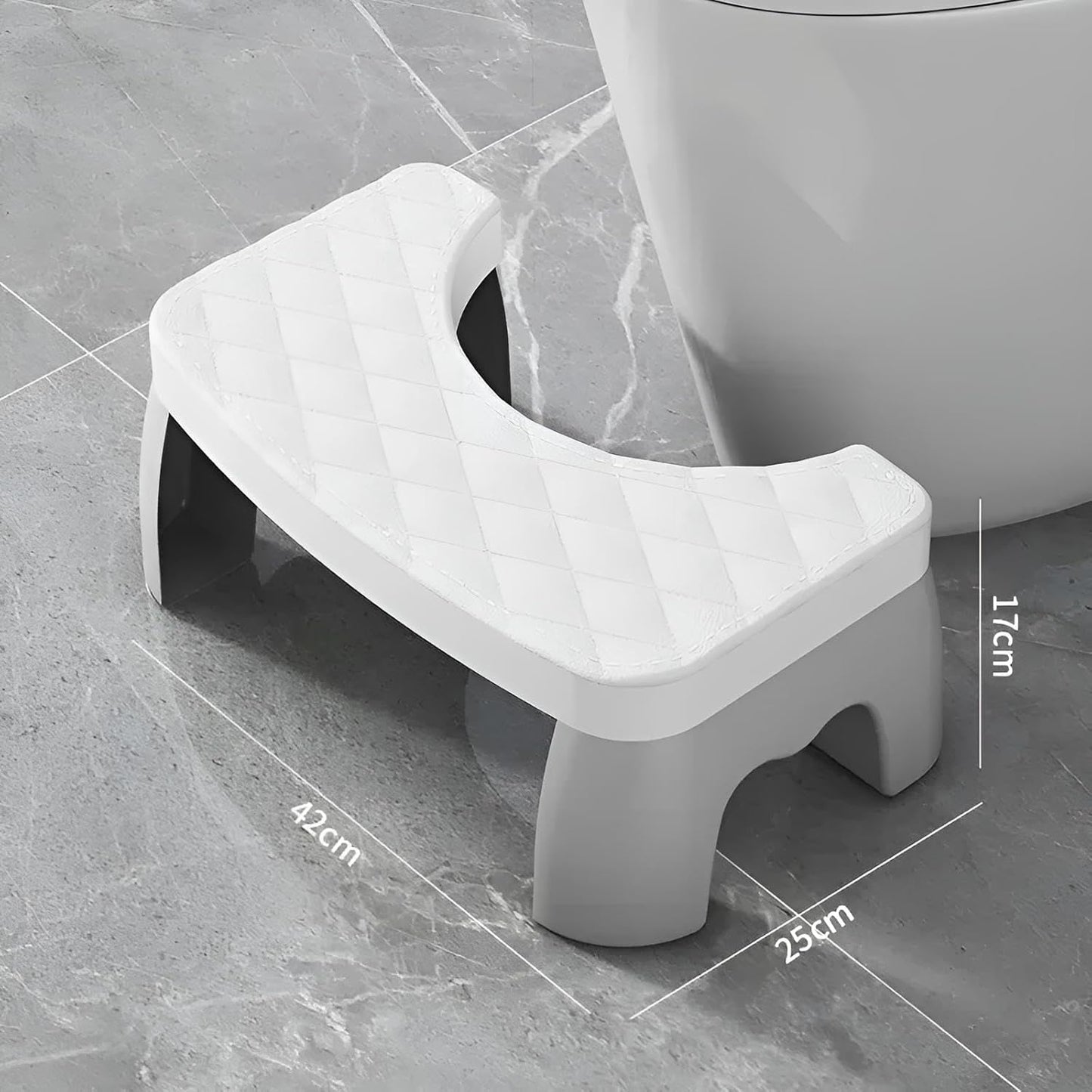 Toilettenhocker Erwachsene klappbar Weiß | Klohocker, Toiletten Hocker, WC Hocker Toilette, Tritthocker